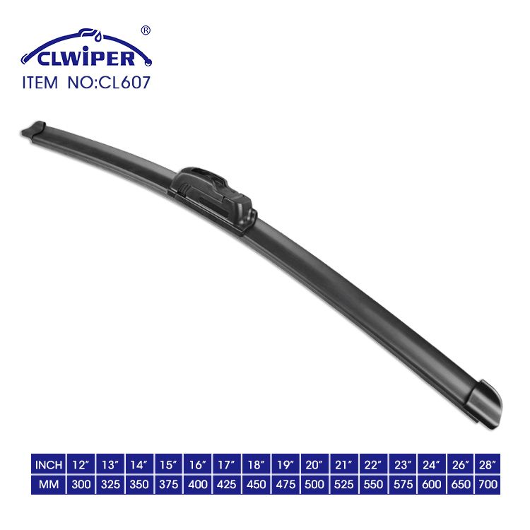 Wholesale High Quality Car Soft Universal Frameless Windshield Wiper Blades(CL607)