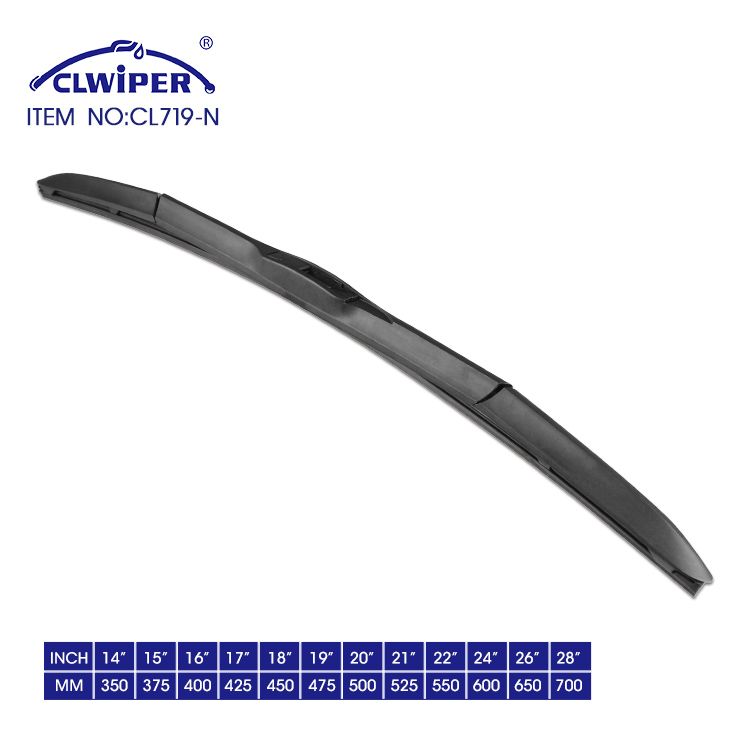 Hybrid wholesale factory price wiper car wipers universal windscreen auto wiper blades(CL719-N)