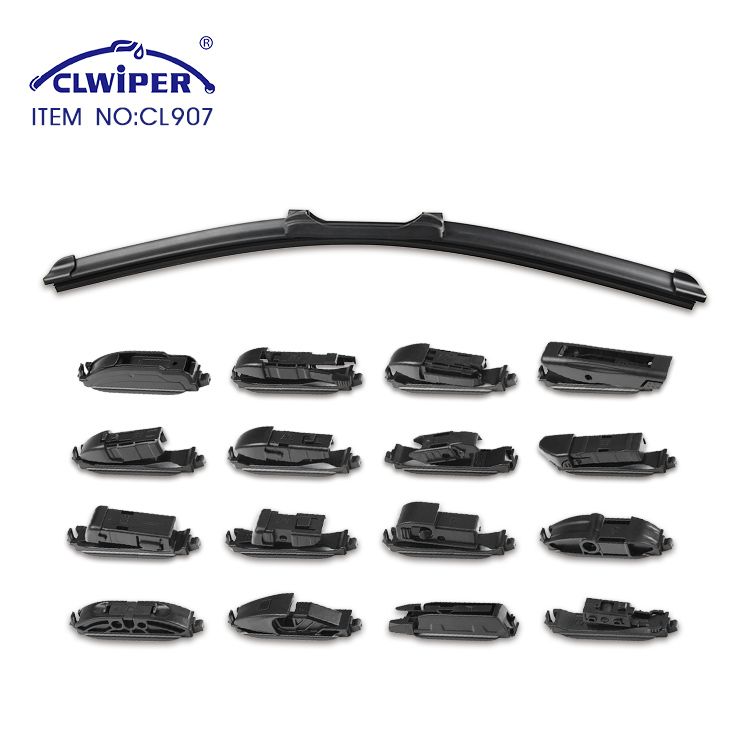 Factory wholesale Soft Multifunctional Frameless Rain Car window Wiper Blade With All Size Windscreen Wipers (CL907)