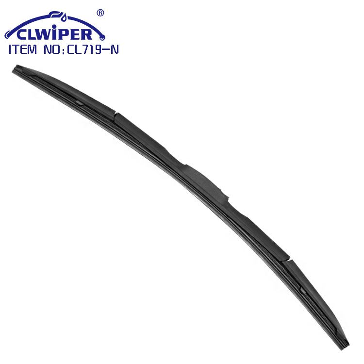 Hybrid car windshield wiper blade PBT material for the whole frame silicone nature rubber refill new vision(CL719-N)