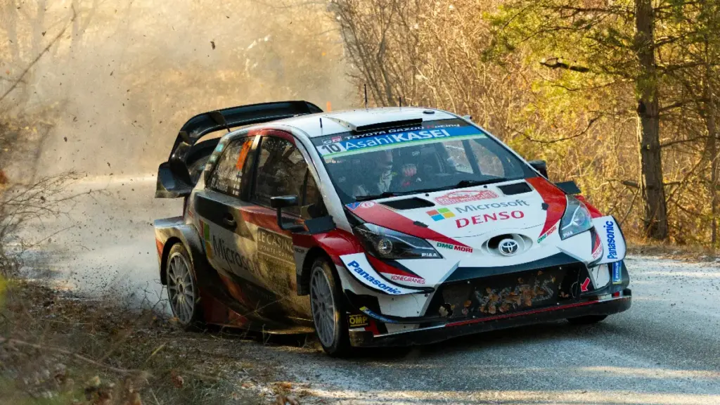 a toyota on the road