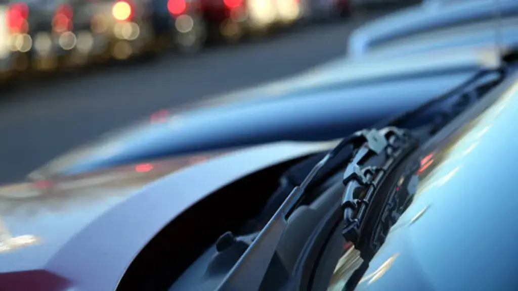 wiper blade at the car