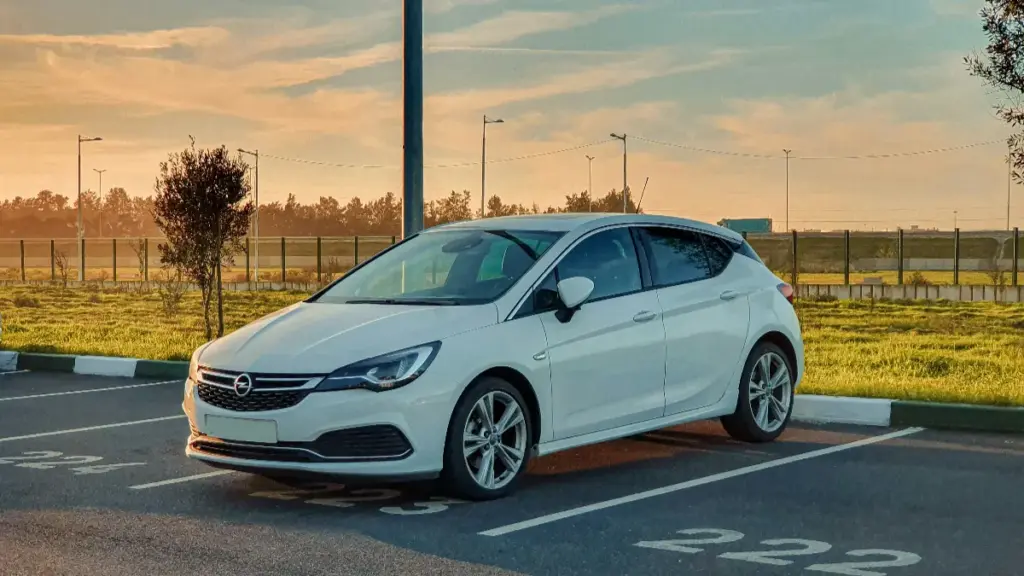 a car parking on the road