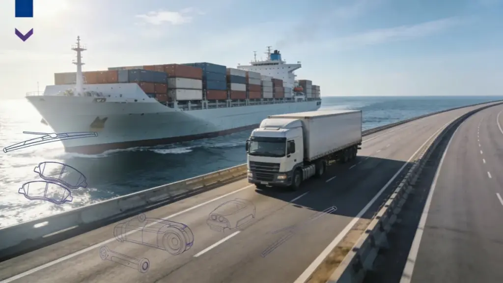 Global shipping concept for wiper blade manufacturer